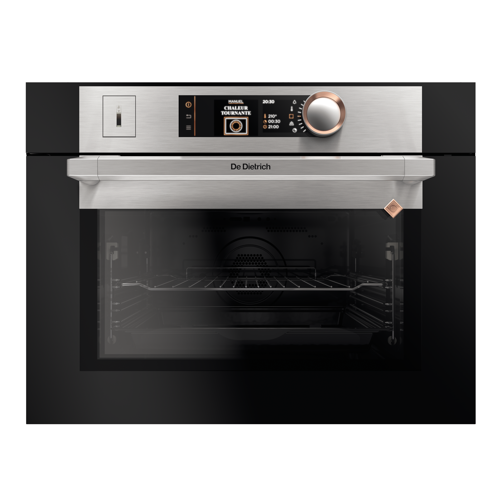 Комбинированный духовой шкаф с паром 45см De Dietrich DKR7580X