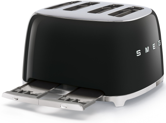 Тостер на 4 ломтика черный SMEG TSF03BLEU