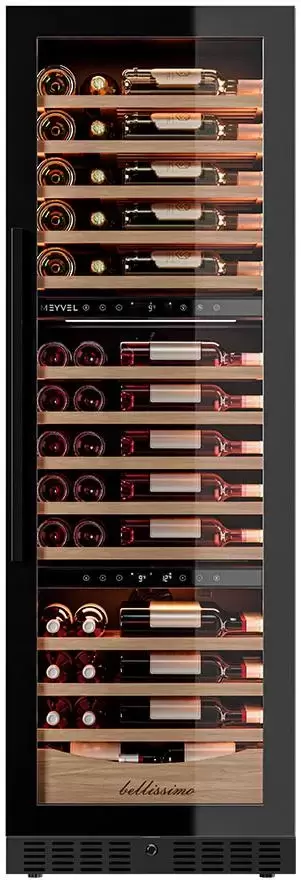 Винный шкаф компрессорный встраиваемый Meyvel MV98-KBT3 (Slim)