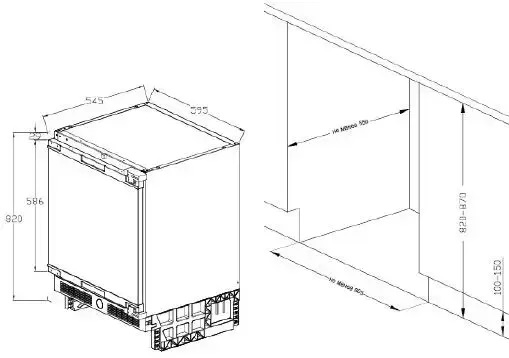 FK 80.1 Встраиваемый под столешницу холодильный шкаф Graude