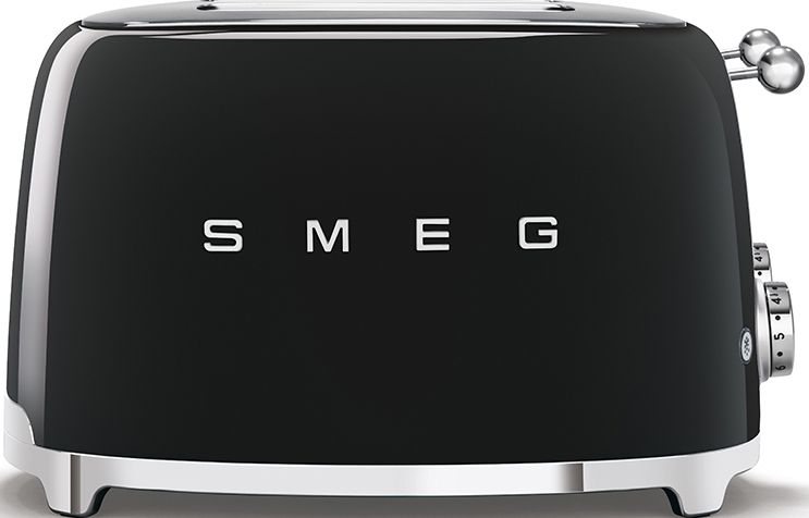 Тостер на 4 ломтика черный SMEG TSF03BLEU