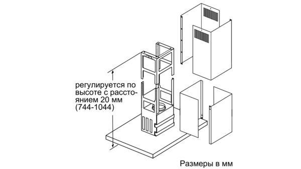 Вытяжка для островного монтажа I96BMV5N5  Neff