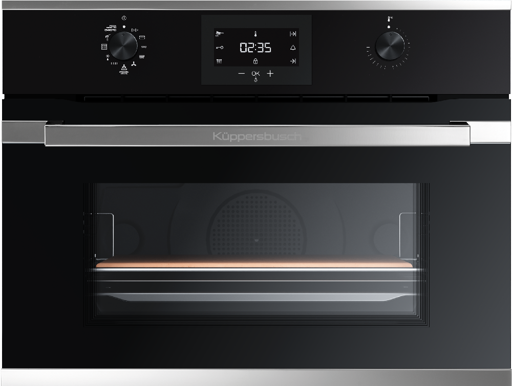 Компактный духовой шкаф с пиролизом Kuppersbusch CBP 6332.0 S3 Silver Chrome